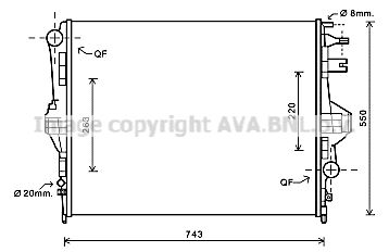 AVA QUALITY COOLING Радиатор, охлаждение двигателя VW2320